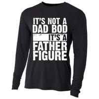 Father Figure Dad Bod Funny Meme Cooling Performance Long Sleeve Crew