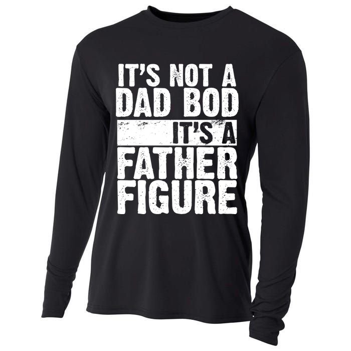Father Figure Dad Bod Funny Meme Cooling Performance Long Sleeve Crew