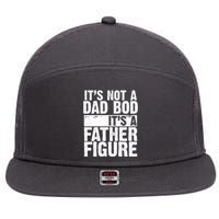 Father Figure Dad Bod Funny Meme 7 Panel Mesh Trucker Snapback Hat