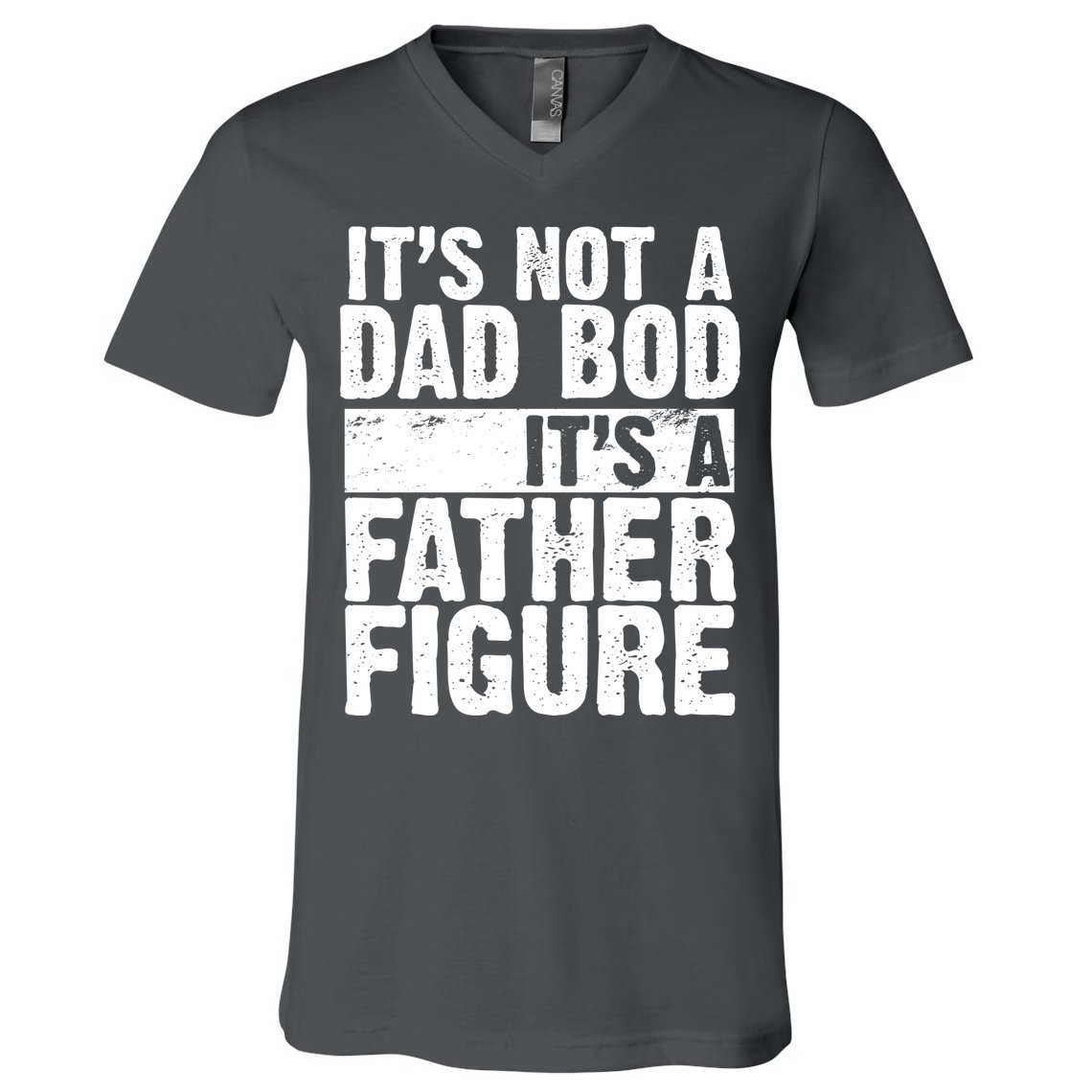 Father Figure Dad Bod Funny Meme V-Neck T-Shirt