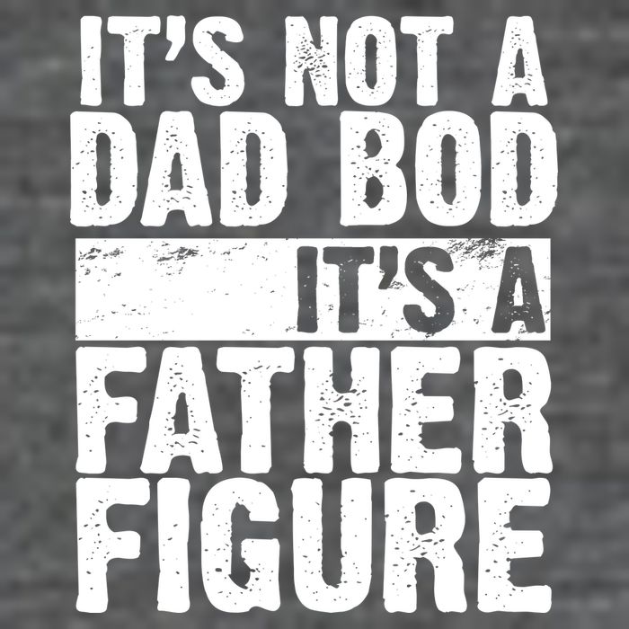 Father Figure Dad Bod Funny Meme 7-Panel Snapback Hat