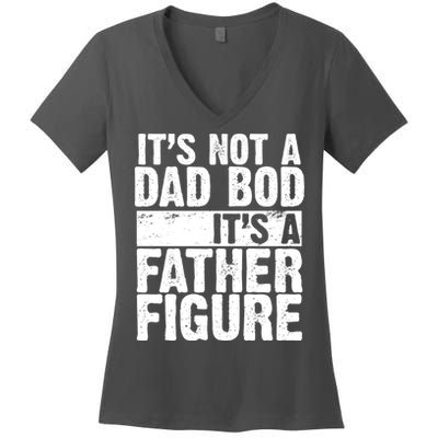 Father Figure Dad Bod Funny Meme Women's V-Neck T-Shirt