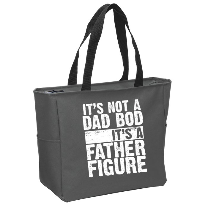 Father Figure Dad Bod Funny Meme Zip Tote Bag