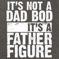 Father Figure Dad Bod Funny Meme Cotton Canvas Backpack