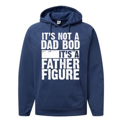 Father Figure Dad Bod Funny Meme Performance Fleece Hoodie