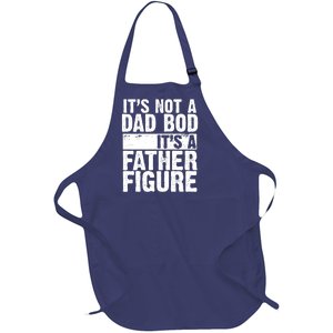 Father Figure Dad Bod Funny Meme Full-Length Apron With Pockets