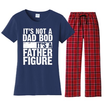 Father Figure Dad Bod Funny Meme Women's Flannel Pajama Set