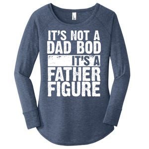 Father Figure Dad Bod Funny Meme Women's Perfect Tri Tunic Long Sleeve Shirt