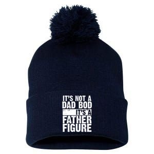 Father Figure Dad Bod Funny Meme Pom Pom 12in Knit Beanie