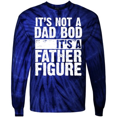 Father Figure Dad Bod Funny Meme Tie-Dye Long Sleeve Shirt