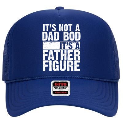 Father Figure Dad Bod Funny Meme High Crown Mesh Back Trucker Hat