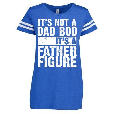 Father Figure Dad Bod Funny Meme Enza Ladies Jersey Football T-Shirt