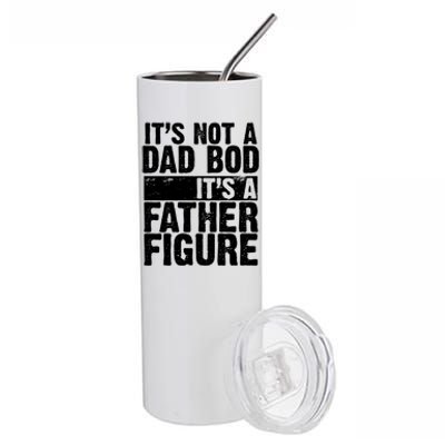 Father Figure Dad Bod Funny Meme Stainless Steel Tumbler