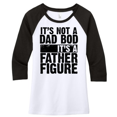 Father Figure Dad Bod Funny Meme Women's Tri-Blend 3/4-Sleeve Raglan Shirt