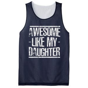 Funny FatherS Day Awesome Like My Daughter Mesh Reversible Basketball Jersey Tank