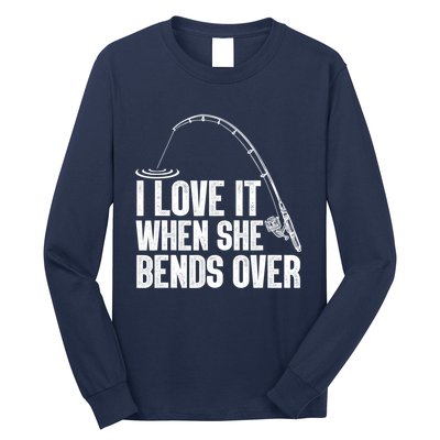 Funny Fishing Design For Women Fisherman Fishing Rod Long Sleeve Shirt