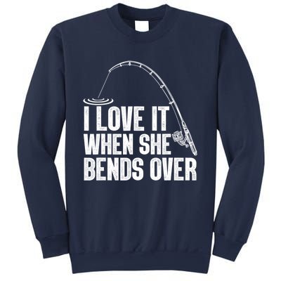 Funny Fishing Design For Women Fisherman Fishing Rod Sweatshirt