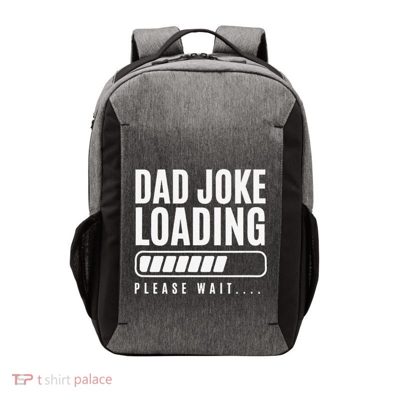 Funny Fathers Day Dad Joke Loading Please Wait I Mean Love U Vector Backpack