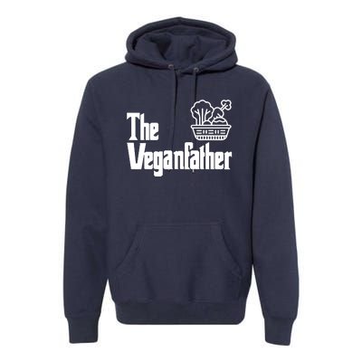 Funny Fathers Day The Veganfather Vegan Raw Food Dad Gift Premium Hoodie