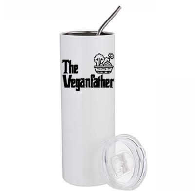 Funny Fathers Day The Veganfather Vegan Raw Food Dad Gift Stainless Steel Tumbler