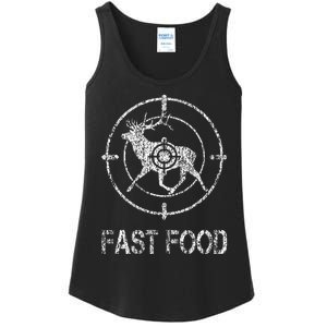 Fast Food Deer Hunting Hunter Fast American Food Camouflage Ladies Essential Tank