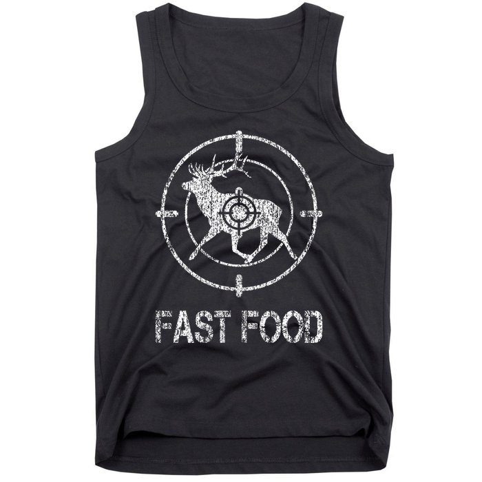 Fast Food Deer Hunting Hunter Fast American Food Camouflage Tank Top