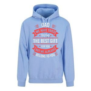 Funny Fathers Day For Dad From Daughters Fathers Day Unisex Surf Hoodie