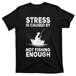 Funny Fishing Design For Men Women Bass Fly Fishing Lovers T-Shirt