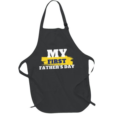 First Fathers Day Tee First Time Dad Father Gift Apron