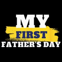 First Fathers Day Tee First Time Dad Father Gift 16 in Basic Backpack