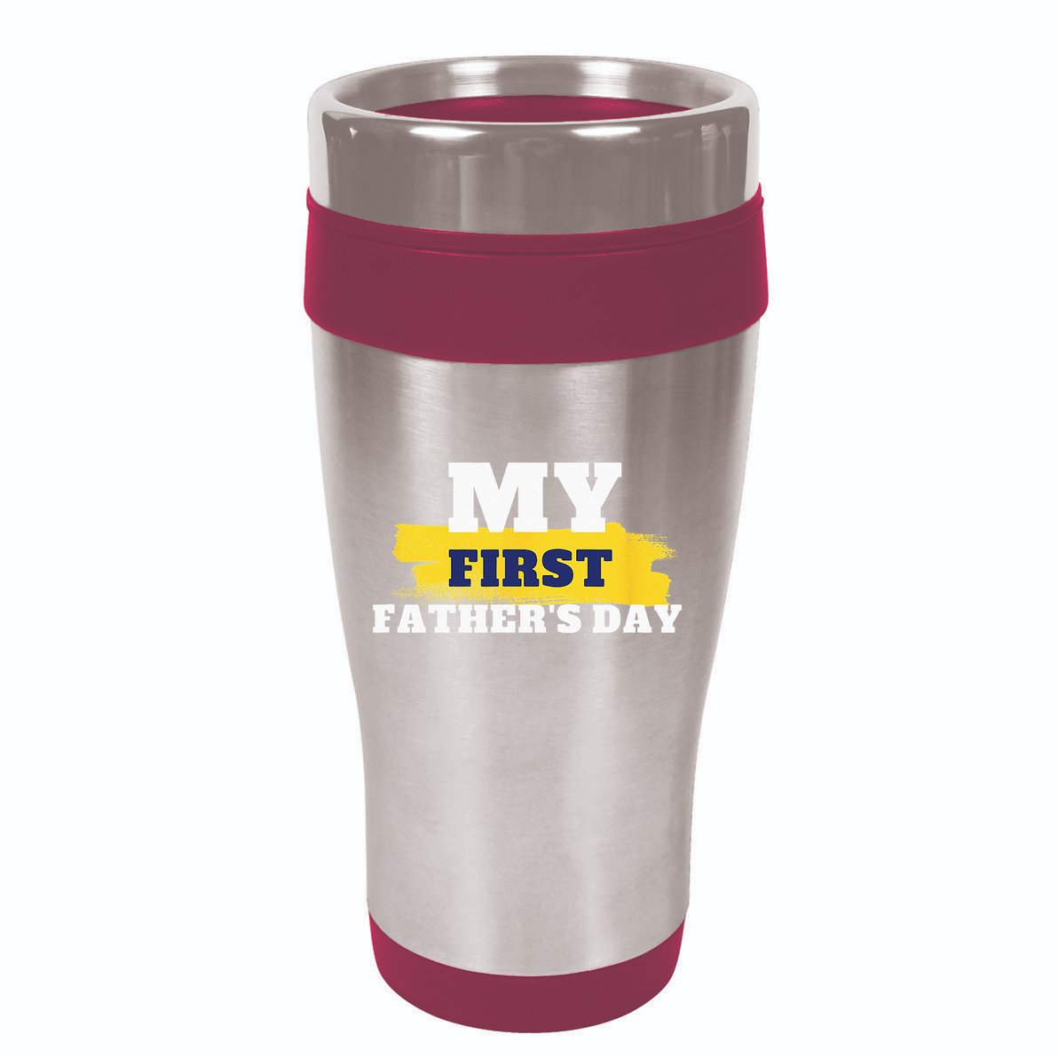 First Fathers Day Tee First Time Dad Father Gift 16oz Travel Tumbler