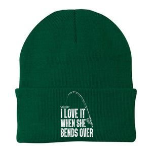 Funny Fishing Design For Men Women Fisherman Fishing Rod Knit Cap Winter Beanie