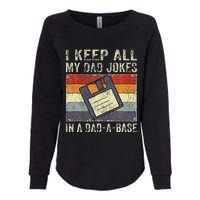 Funny Father's Day Daddy Jokes in Dadabase Vintage Retro Womens California Wash Sweatshirt