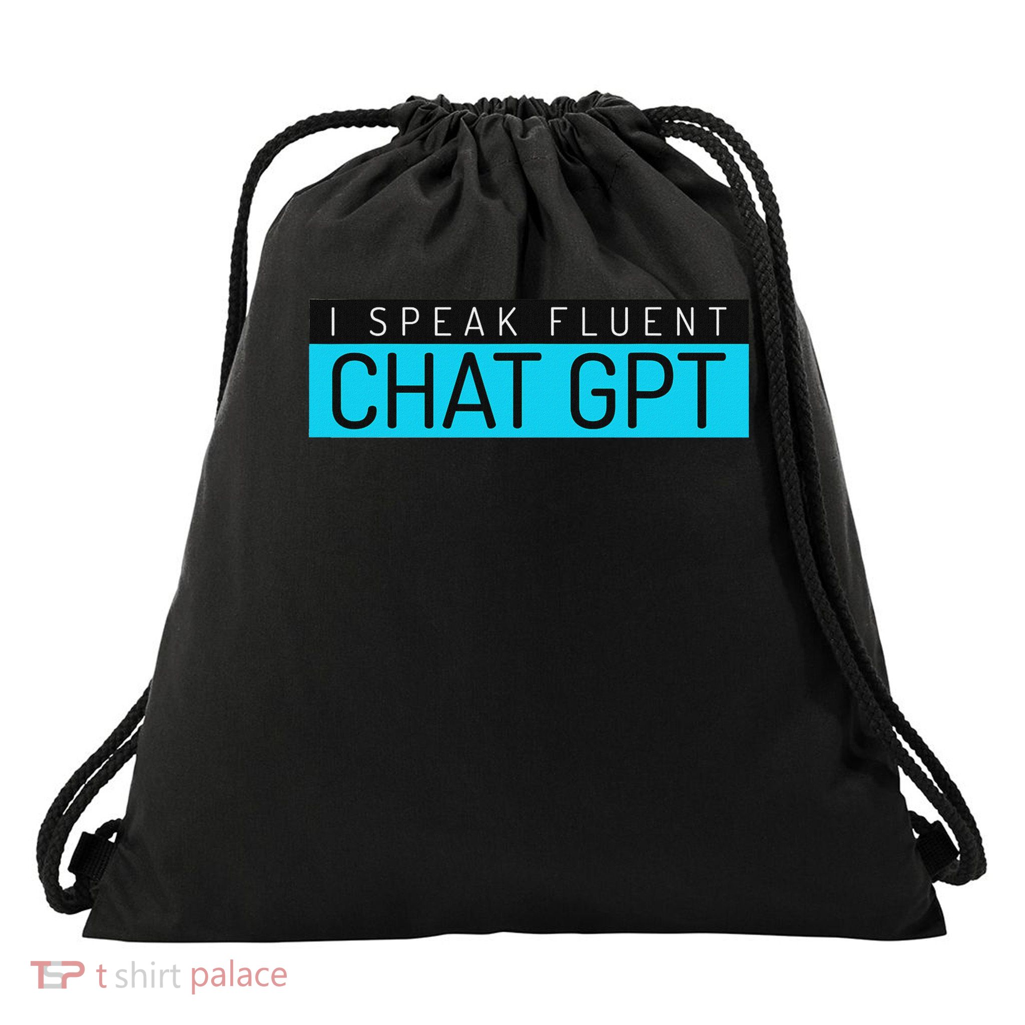 Funny Father's Day Nerd Gift Man Chat Gpt Joke Gym Gift Drawstring Bag