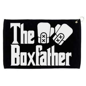 Funny Fathers Day The Box-father Boxing Boxer Dad Gift Grommeted Golf Towel