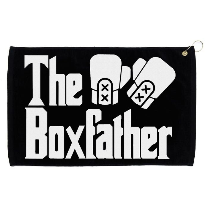 Funny Fathers Day The Box-father Boxing Boxer Dad Gift Grommeted Golf Towel