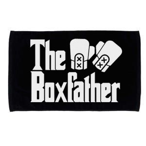 Funny Fathers Day The Box-father Boxing Boxer Dad Gift Microfiber Hand Towel