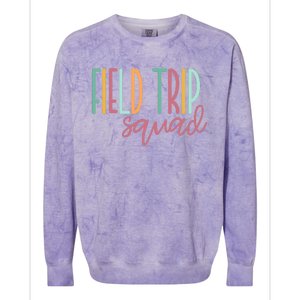 Field Fun Day Squad School Trip Vibes Boy Girl Teachers Colorblast Crewneck Sweatshirt