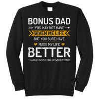 Funny Father's Day Bonus Dad Gifts from Daughter Son Wife Sweatshirt