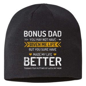 Funny Father's Day Bonus Dad Gifts from Daughter Son Wife Sustainable Beanie