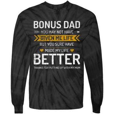 Funny Father's Day Bonus Dad Gifts from Daughter Son Wife Tie-Dye Long Sleeve Shirt