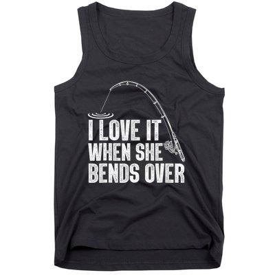 Funny Fishing Design For   Fisherman Fishing Rod Tank Top