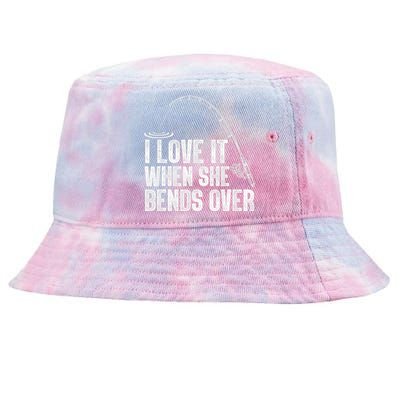 Funny Fishing Design For   Fisherman Fishing Rod Tie-Dyed Bucket Hat