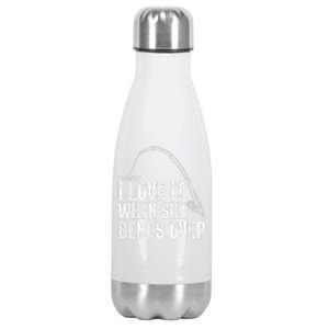 Funny Fishing Design For   Fisherman Fishing Rod Stainless Steel Insulated Water Bottle