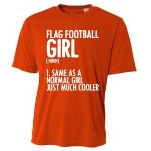 Flag Football Definition American Football Player Meaningful Gift Cooling Performance Crew T-Shirt