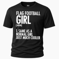 Flag Football Definition American Football Player Meaningful Gift Cooling Performance Crew T-Shirt