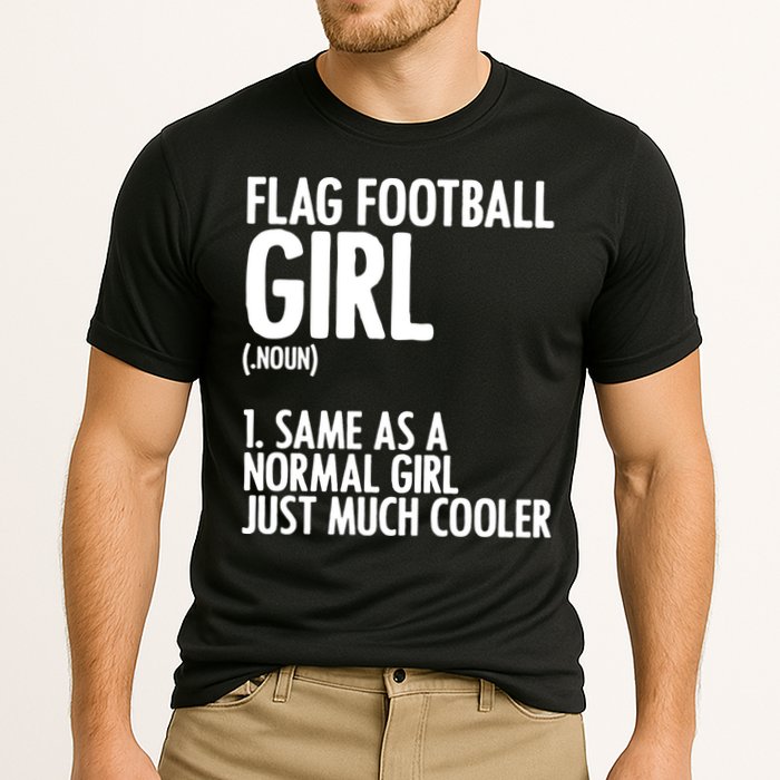 Flag Football Definition American Football Player Meaningful Gift Cooling Performance Crew T-Shirt