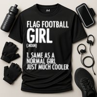 Flag Football Definition American Football Player Meaningful Gift Cooling Performance Crew T-Shirt