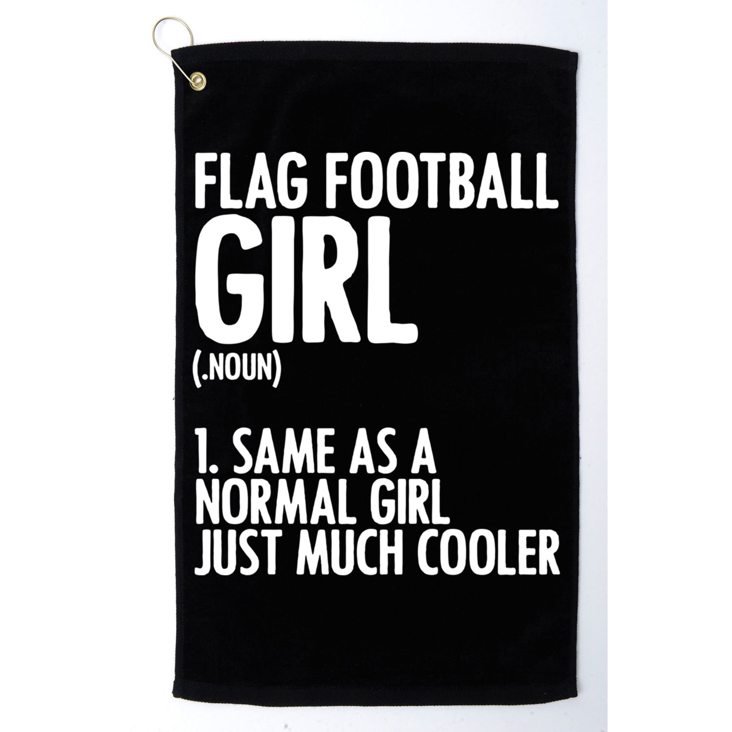 Flag Football Definition American Football Player Meaningful Gift Golf Towel