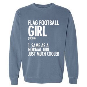 Flag Football Definition American Football Player Meaningful Gift Garment-Dyed Sweatshirt